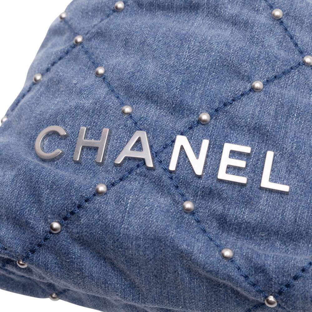 Chanel 22 Chain Hobo Quilted Studded #260401C47B - Picture 8 of 9